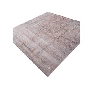 พรมขนสัตว์และไหมถักมือ Aalam สีเบจและสีน้ำตาล ลายเหรียญรูปสี่เหลี่ยมผืนผ้า สำหรับบ้าน โถงทางเดิน ห้องนั่งเล่น รุ่น Pae-6119 - Product Image 2