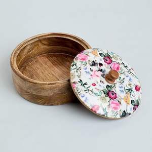 Elegante Caja de Madera para Chapati, Hecha a Mano, Personalizada, Impresa, de Alta Calidad, para Bodas y Cocina, Resistente a la Humedad, Apta para Lavavajillas - Product Image 1