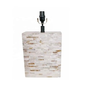 New Arrival Elegant Mother of Pearl Table Lamp Without <b>Shade</b> Modern Electric Bedside Nightstand Lamp Wedding Home Indoor Decor - Product Image 6