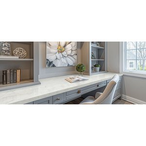 Composant en quartz cristallin Calacatta Fiorèssa de qualité supérieure, design moderne, grande dalle pour applications murales et de cuisine - Product Image 6