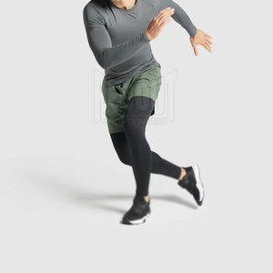 Leggings Deportivos para Hombre, Leggings de Fitness Hechos de Spandex/Nailon para Adultos, Color Personalizado - Product Image 5