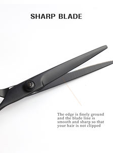 Juego completo de tijeras de corte de pelo con logotipo personalizado, nuevas tijeras de vestir con acero inoxidable recto para uso en salón - Product Image 2