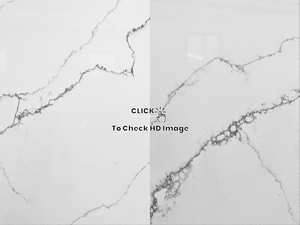 NV762 Vietnam Factory Sophisticated Sturdy Monolithic Furniture Cabinet Top Carrara White Artificial Quartz Stone Slab - Product Image 3