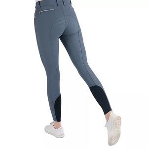 Custom Elastic Breathable Breeches Durable Horse Riding <b>Equestrian</b> Tights Leggings with Custom Logo Sports Clothing - Product Image 1