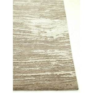 พรมขนสัตว์และไหมไผ่ถักมือสีเบจและสีน้ำตาลลายแบบนามธรรม สำหรับห้องนั่งเล่นวัยรุ่นหรือทางเดิน รุ่น Esk-432 - Product Image 4