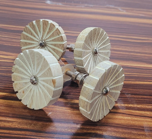 Perillas de madera exigentes personalizadas Artesanía Precio superior Muebles más vendidos Perillas de puerta de manija de madera - Product Image 6