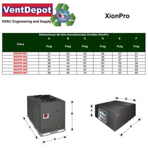 Condizionatore d'aria split per ufficio, MXIPR-002, 7,5 tonnellate, 90000 BTU, R41 - Product Image 3