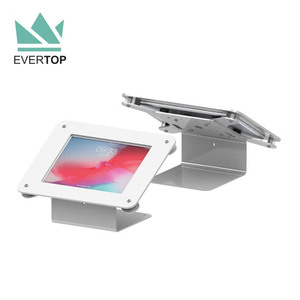 LST02-B Table POS Enquête iPad Kiosque Support pour Ipad air Pro 2020 <span class=keywords><strong>Samsung</strong></span> <span class=keywords><strong>Galaxy</strong></span> Tab A, Onglet <span class=keywords><strong>S2</strong></span> Tablette Kiosque Présentoir - Product Image 1