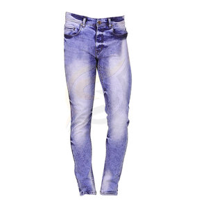 Jean décontracté de qualité supérieure pour homme disponible en toutes les couleurs avec bouton - Product Image 2