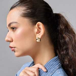 Trendy Religious <b>Stud</b> Zircon Pearl Diamond Geometric Ball Design Made Zinc Alloy Stainless Steel <b>Plastic</b> for Parties Mainly for - Product Image 2