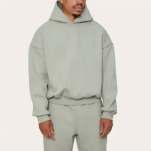 Customized Cotton Fleece Blank Tracksuit <b>Oversized</b> Baggy Casual <b>Joggers</b> Suit Sweat Suits for Men - Product Image 2