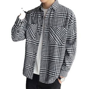 <b>Men's</b> New Style <b>Flannel</b> Plaid <b>Jacket</b> - Product Image 3