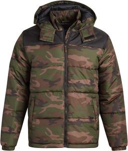 Chaqueta acolchada de invierno para hombre personalizada 2025, ropa de calle de alta calidad con capucha y cuello levantado, logotipo de decoración de bolsillo delantero - Product Image 4
