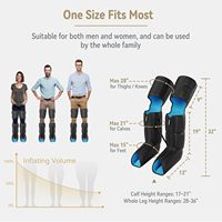 Bottes de récupération des jambes à compression d'air électrique, relaxant musculaire des pieds avec fonction de chauffage, soulage la fatigue des pieds