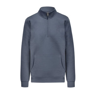 <b>Men's</b> High Quality Heavyweight Cotton Fleece <b>Half</b> <b>Zip</b> Hoodies Custom Logo Quarter <b>Zip</b> Pullover <b>Sweatshirts</b> for Winter - Product Image 6