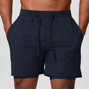 Men's Vintage 4-Inch Basketball Shorts Quick-Dry Breathable Double <b>Layer</b> High <b>Mid</b> Plus Size Elastic Waist Casual Gym Wear - Product Image 6