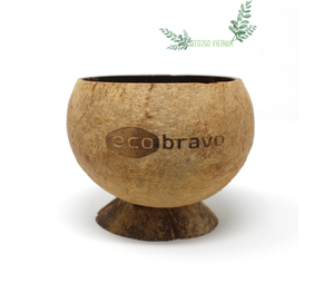 Tasse à boire en coquille de noix de coco Tasses à noix de coco en gros pouvant être gravées au laser Logo et emballage personnalisé avec entièrement naturel - Product Image 1