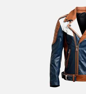 แจ็กเก็ตหนังผู้ชายแบบมีฮู้ดเสื้อแจ็คเก็ตหนังแฟชั่นผลิตจากปากีสถาน - Product Image 3