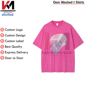 T-shirt en coton épais lavé en détresse avec motif d'illustration unique T-shirt en coton à manches courtes surdimensionné pour tenue décontractée - Product Image 6