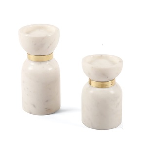 Bougeoir en bois de mangue blanchi à la chaux de dernière conception pour la décoration de Noël et de mariage avec les tailles de 10 pouces - Product Image 2