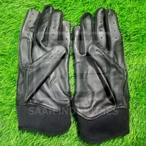 Gants de frappe de baseball professionnels en cuir de vachette, couleur et logo personnalisés, légers, antidérapants, unisexes, ambidextres - Product Image 5