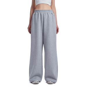 Vente en gros de pantalons de jogging décontractés, unisexes, confortables, à taille élastique, pantalons de survêtement baggy gris pour hommes, nouvel arrivage au service OEM - Product Image 4