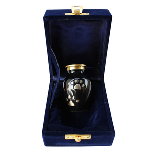 Urna de cremación de metal para cenizas, urna elegante de latón pulido para adultos, urna de cremación de metal - Product Image 3