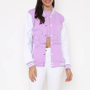 Chaqueta Deportiva Informal para Mujer, Fabricada en Fábrica, al por Mayor, de Algodón/Nailon Tejido, Ecológica, Transpirable, para Invierno, con Cierre Frontal - Product Image 3