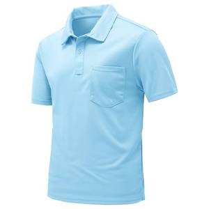 Chemises de golf pour hommes T-shirts de sport à manches courtes T-shirts légers à séchage rapide avec poche - Product Image 3