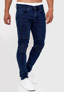 ผู้ผลิตกางเกงยีนส์แบบกำหนดเอง ออกแบบกางเกงยีนส์ทรงแบ็กกี้เคลือบแว็กซ์สีดำ กางเกงยีนส์ทรงขาบานสำหรับผู้ชาย กางเกงยีนส์เย็บตะเข็บพร้อมเชือกผูก - Product Image 6