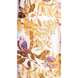 Bata de Invierno Kantha para Mujer, Kimono de Tela Ecológica, Estilo Étnico Tradicional Indio, Hecho a Mano, Colorido, de Algodón, Largo - Product Image 4