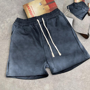 Pantalones cortos bordados con estampado personalizado para correr, pantalones cortos de algodón con cordón para hombre, ropa deportiva para hombre, pantalones cortos de Fitness para gimnasio - Product Image 2