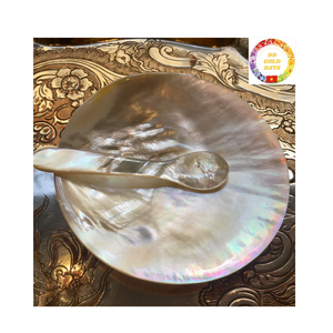 จานเปลือกหอยมุกคาเวียร์จานเสิร์ฟจากเวียดนามทำด้วยมือ - Product Image 4