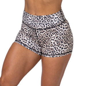 Pantalones cortos de cintura alta para mujer, Shorts suaves de entrenamiento con estampado de poliéster y LICRA para correr, Camuflaje atlético, superventas de 2023 - Product Image 1