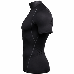 Camiseta de compresión para hombre, ropa deportiva de secado rápido para gimnasio, camiseta ajustada para correr, camiseta transpirable para entrenamiento físico - Product Image 4