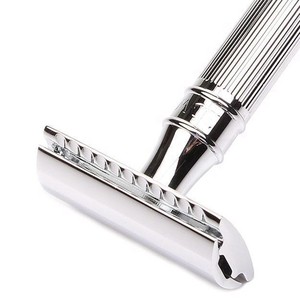 Maquinilla de afeitar de seguridad ajustable de doble filo de acero inoxidable personalizable para hombre, hoja doble para barberos, uso de etiqueta privada OEM - Product Image 5