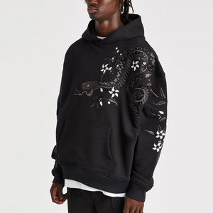 เสื้อฮู้ดผู้ชายขายดี ราคาถูก สไตล์ล่าสุด สีพื้น ปักลาย สำหรับใส่ลำลอง - Product Image 3