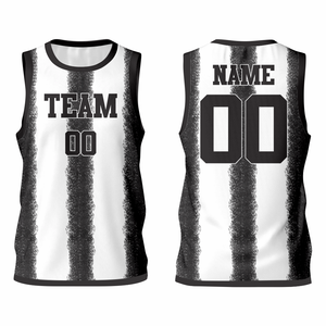 Vente en gros d'usine, uniformes de basket-ball pour adultes personnalisés, séchage rapide, grande taille, réversibles, 100% polyester, sans manches, coupe athlétique - Product Image 5