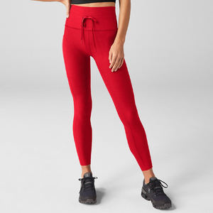 2025 personnalisé femmes cordon taille séchage rapide confort doux élastique Fitness Legging - Product Image 4