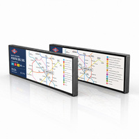 Écran long 28,6 pouces 1920x540, moniteur LCD étiré, système d'affichage d'informations pour passagers de bus Android