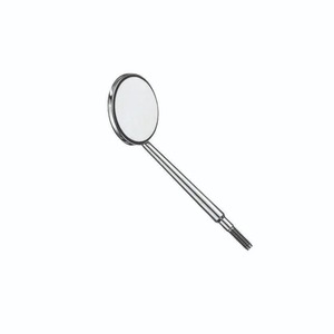 Miroir buccal dentaire manuel en acier inoxydable, surface avant, protection indirecte des tissus, certifié CE, équipement chirurgical de classe II - Product Image 1