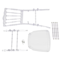 Chaise de salle à manger empilable en acrylique PC transparente de haute qualité, imperméable, pour mariage, fête, extérieur, villa