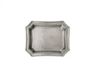 Forme d'ananas Plats de service de luxe en métal nickelé Vaisselle de mariage et de fête Fruits en aluminium Serveur fini argent - Product Image 6