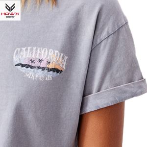 Camisetas Ecológicas con Cuello en V para Mujer, Diseño Moderno, MOQ Bajo, para Verano, con Logotipo Personalizado, Decoración con Diamantes y Botones - Product Image 2
