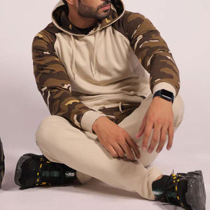 ชุดวอร์มผู้ชายไซส์ใหญ่สำหรับฤดูหนาว แบบมีฮู้ด พิมพ์ลาย ชุดเซ็ตเสื้อแจ็คเก็ตน้ำหนักเบา ระบายเหงื่อได้ดี และกางเกงจ็อกเกอร์ สำหรับใส่ในชีวิตประจำวัน - Product Image 5