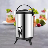 Bouilloire électrique portable avec fiole thermique en acier inoxydable garder au chaud seau à thé/lait pour une utilisation en magasin commerçants instantanés
