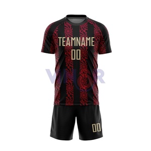Camisetas de fútbol ligeras de alta calidad con logotipo de equipo personalizado, venta en línea, pantalones cortos sublimados, técnica de impresión, uniforme de fútbol OEM - Product Image 2