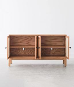 ตู้ข้างเตียงไม้สักแท้ทรงโมเดิร์น รุ่นเอลิน่า พร้อมบานประตูหวายสาน สีธรรมชาติ เฟอร์นิเจอร์สำหรับใช้ภายในบ้าน ห้องนั่งเล่น หรือโรงแรม - Product Image 3