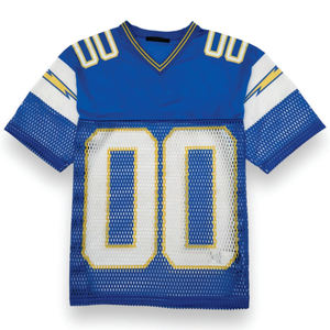 Jersey recortado retro Y2K bajo MOQ impresión por sublimación para hombres camiseta práctica Oversize Boxy Fit camiseta de fútbol americano - Product Image 2