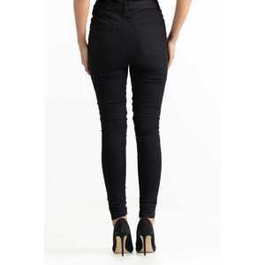 กางเกงยีนส์เดนิมสีดำแฟชั่นเรียบง่าย 231-221-001 B - Product Image 5